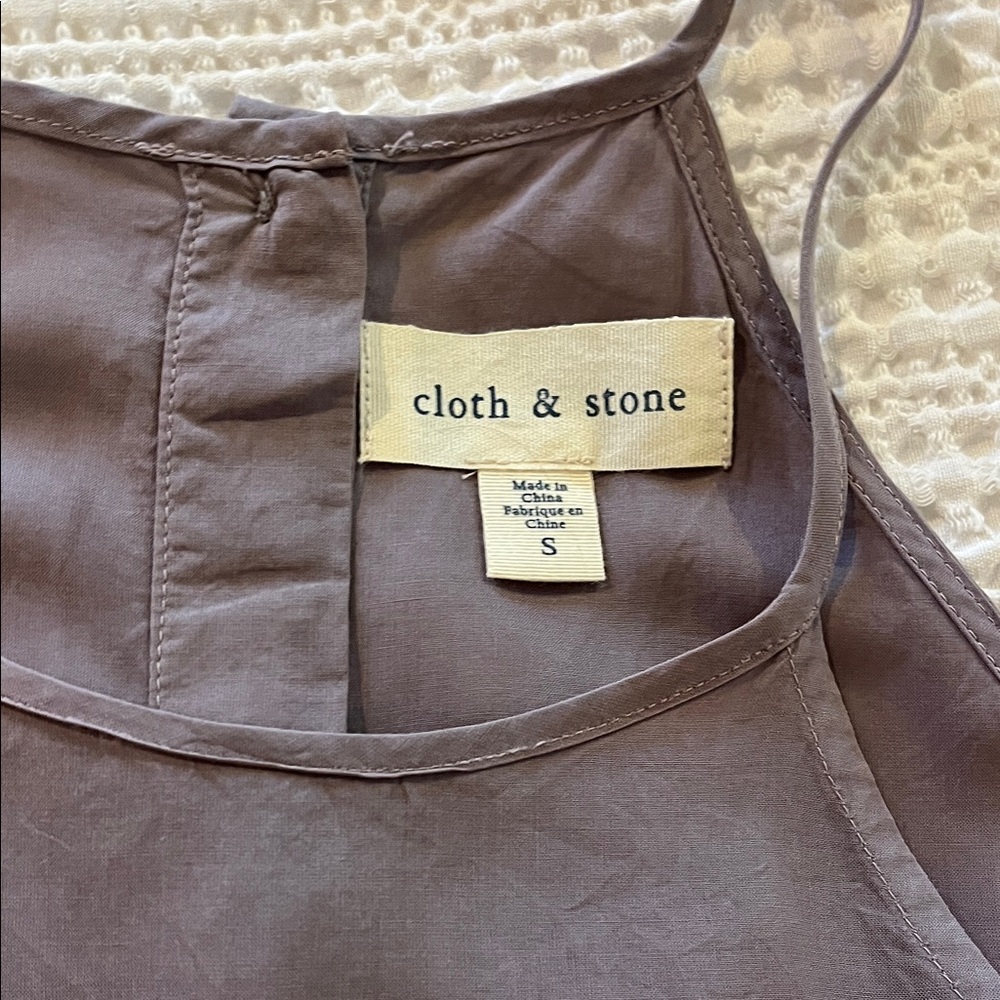 Cloth & Stone Dusty Purple Sleeveless Top